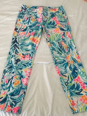 Lilly Pulitzer Kelly Serene Blue Tippy Top Pant